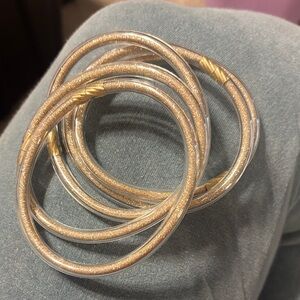 Fashion Jewelry Elegant Gold and Silver Bangles